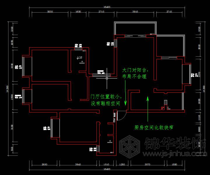 愛(ài)秦灣花園140平米 戶(hù)型解析